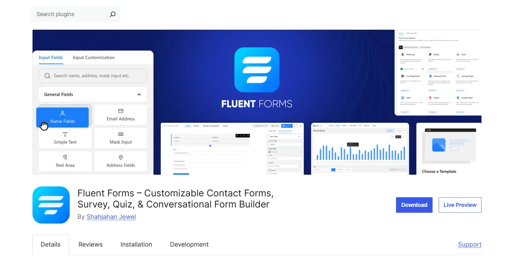 Fluent Forms AI Form-Builder WordPress plugin